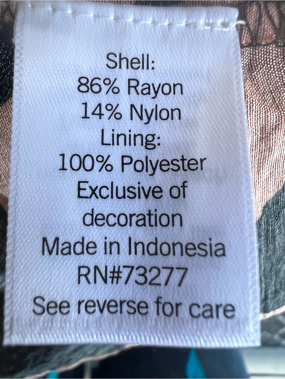 Nine West-Black and Orange Floral Babydoll Dress - Picture 9 of 9
